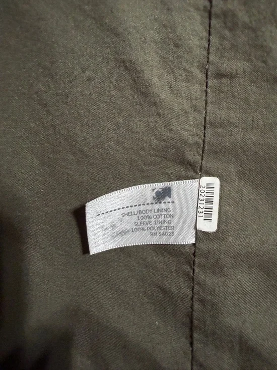 Vince Olive Green Short Utility Jacket Sz 2 - Picture 4 of 4